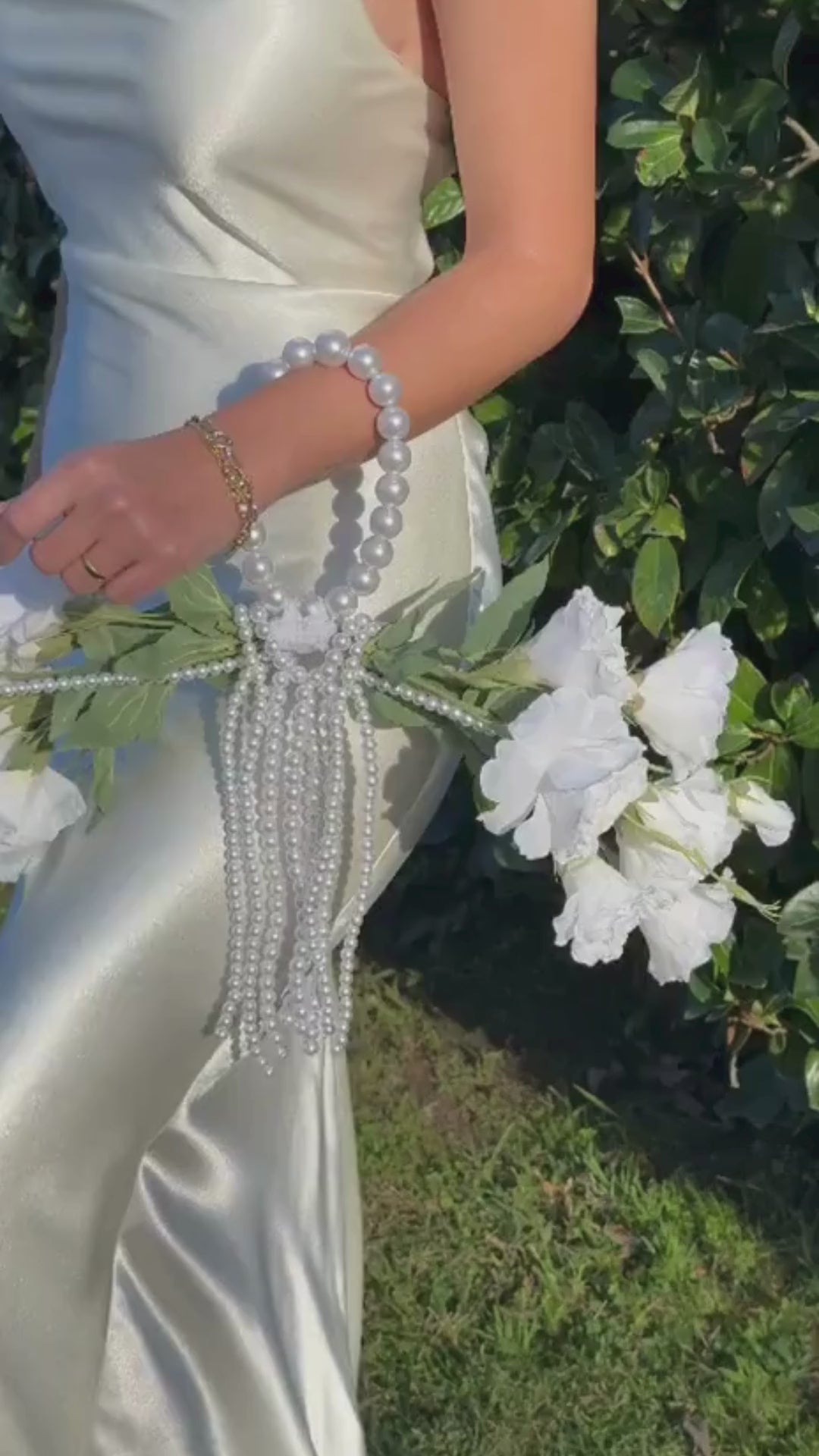 İncili Lisyantus Gelin Buketi Kalibridal